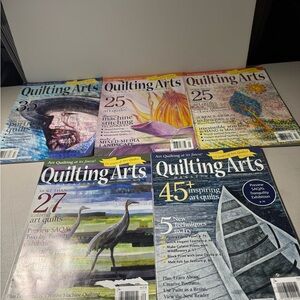 Lotta five issues, 2016 quilting, arts magazine, quilt, crafts, sewing